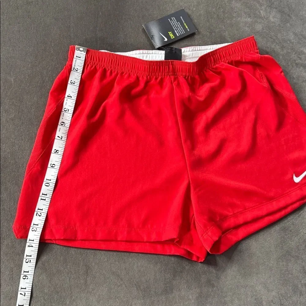 Women’s Nike Red Sport Shorts Dri-Fit AJ1266-657 Loose Fit Size M NWT